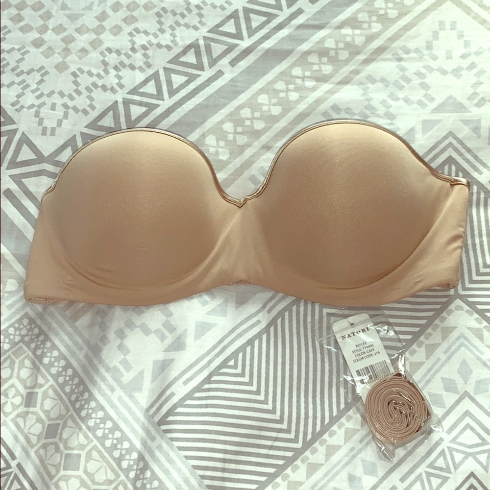 Nude Strapless Bra with Adjustable Straps